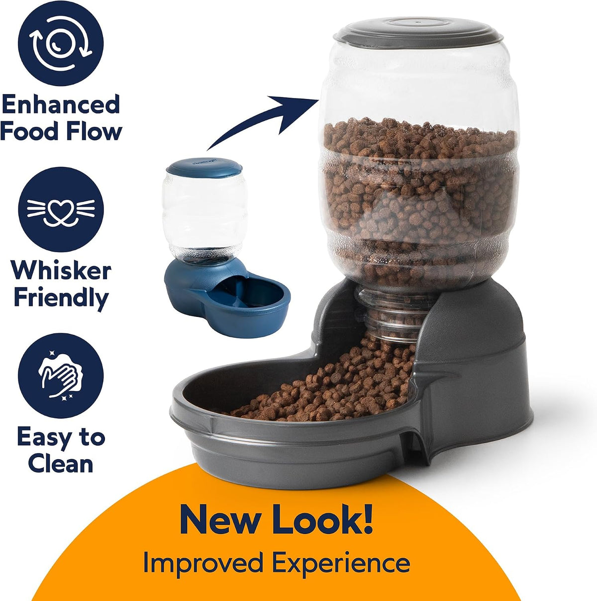 Petmate Replendish Waterer and Feeder Set, 0.5 Gallon Water, 2lbs Food