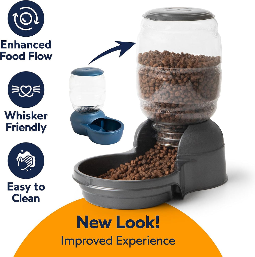 Petmate Replendish Waterer and Feeder Set, 1 Gallon Water, 5lbs Food