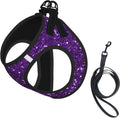 MUKIO Dark Purple Glitter No Pull Dog Harness Vest