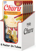 INABA Churu Senior Lickable Cat Treats, Chicken, 24ct