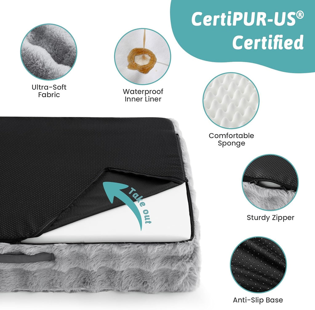 COZY KISS Orthopedic XL Dog Bed for Large Dog, Washable Pet Bed
