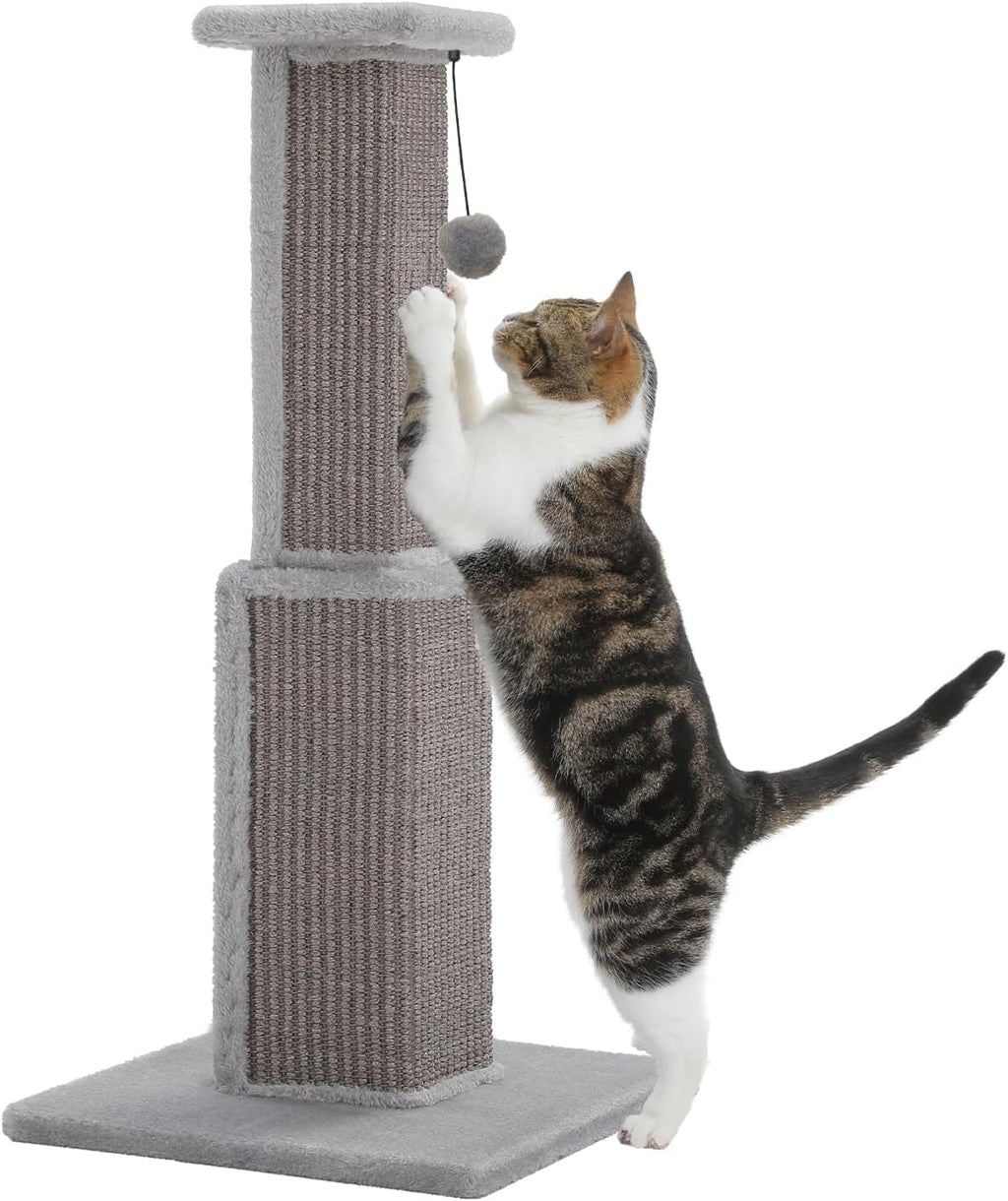 PAWZ Road Cat Scratching Post 32” Tall Square Cat Scratcher