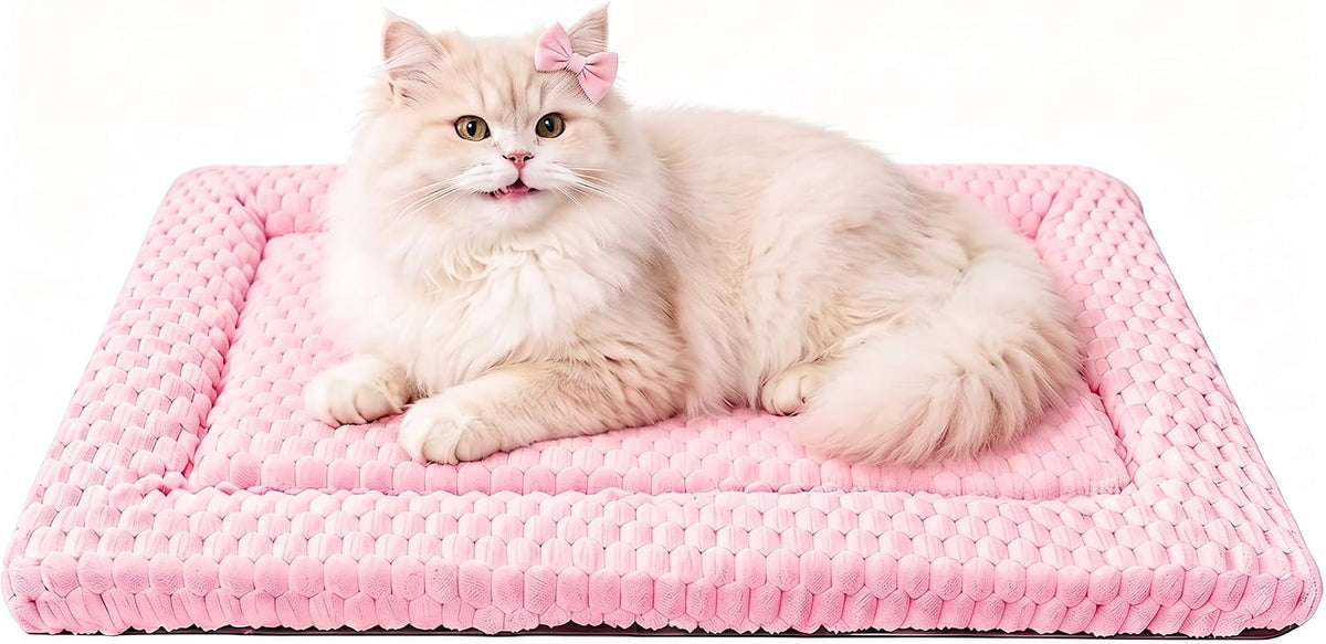 Cat Bed Mat - Durable & Cute Crate Beds for Extra Small Dogs & Cats, Comfortable Kennel Pad for Home, Crate & Travel