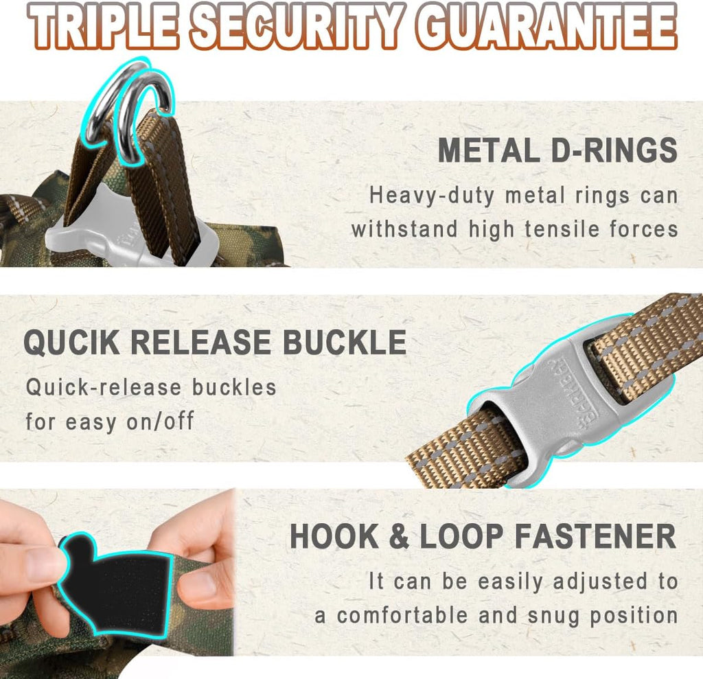 BARKBAY Small Dog Harness,No Pull Puppy Harness,Step-in Dog Vest