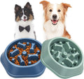 UPSKY Slow Feeder Dog Bowl Anti-Chocking Slower Feeding Pet Puzzle Bowls | Interactive Bloat Stop Dog Food Dishes, Non-Slide Dogs Lick Treat for Small Medium, Slow-Eating Maze Design, Easy to Clean 
