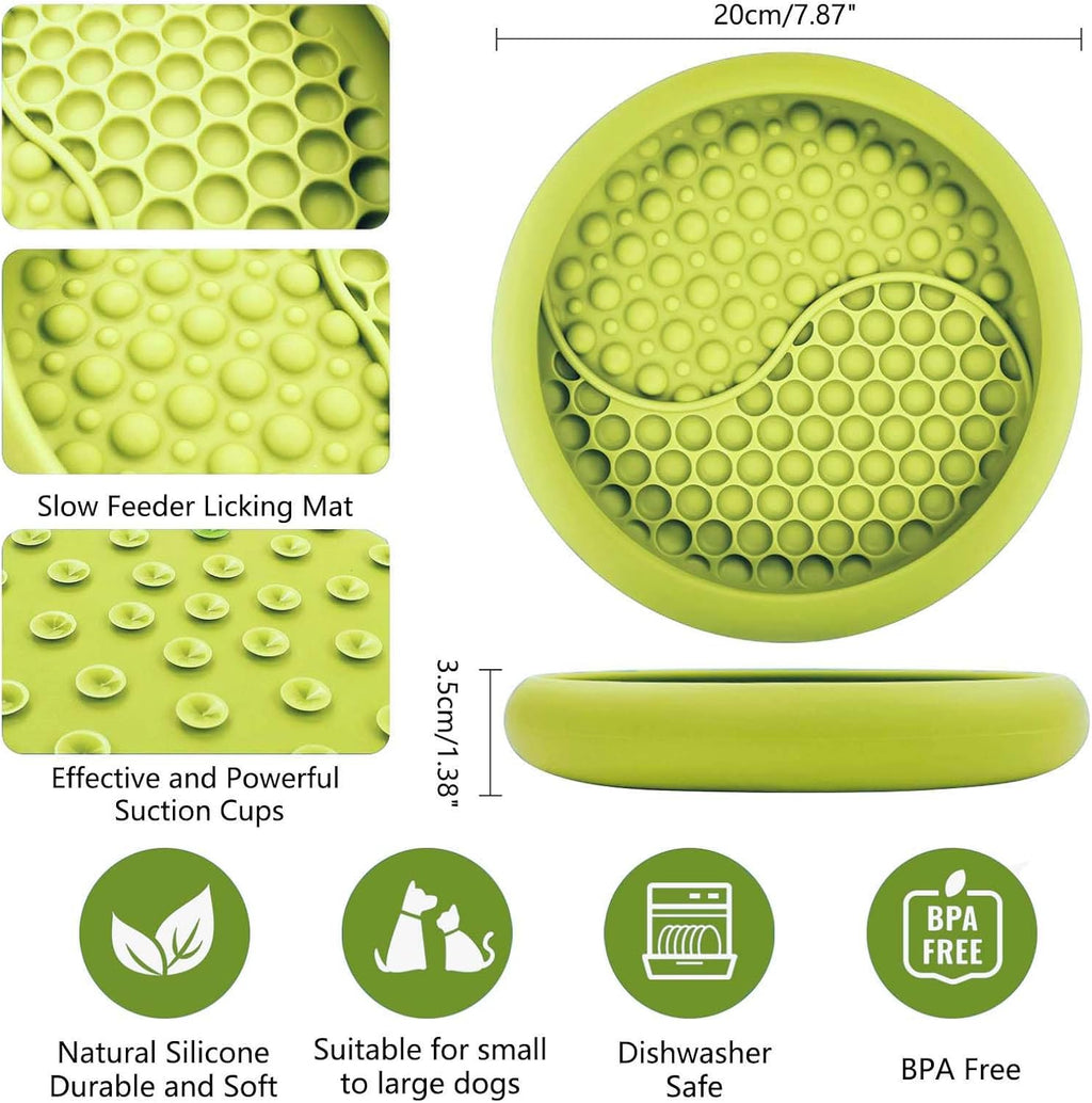 Dog Lick Bowl, Non-Slip Lick Mat Slow Feeder for Dogs & Cats