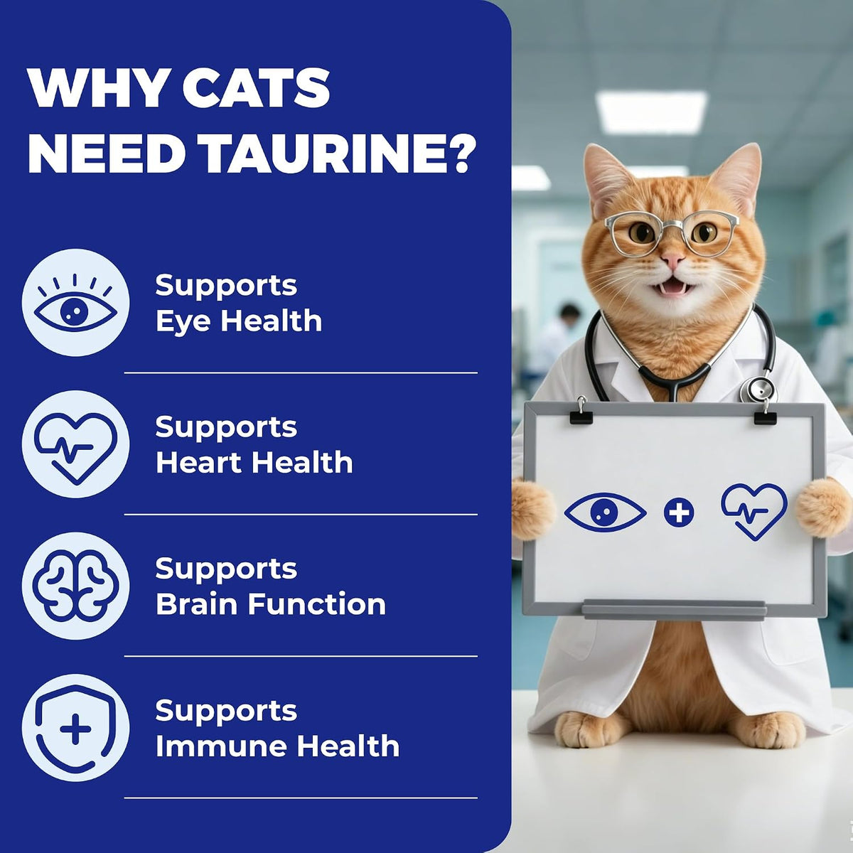 Wellix Taurine for Cats with Omega-3, CoQ10 for Heart & Eye Health 10.58 oz
