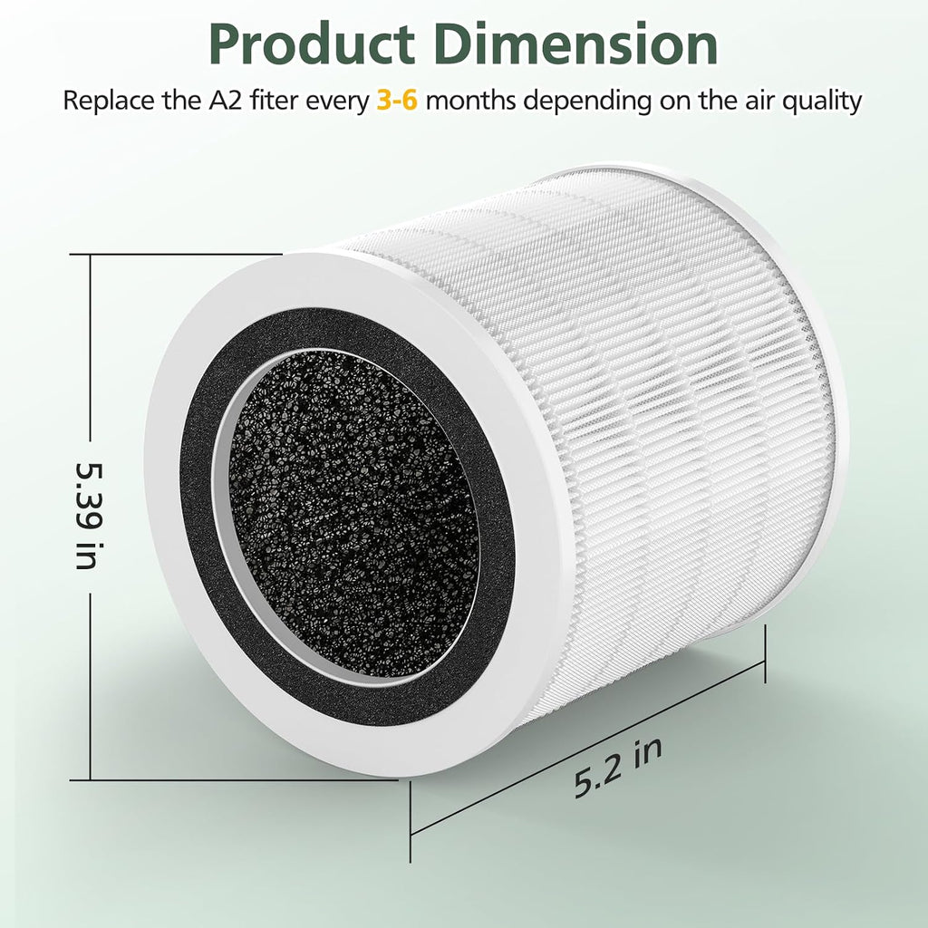 H7126 Replacement Filter for GoveeLife H7126 Mini Air Purifier, 2 Pack