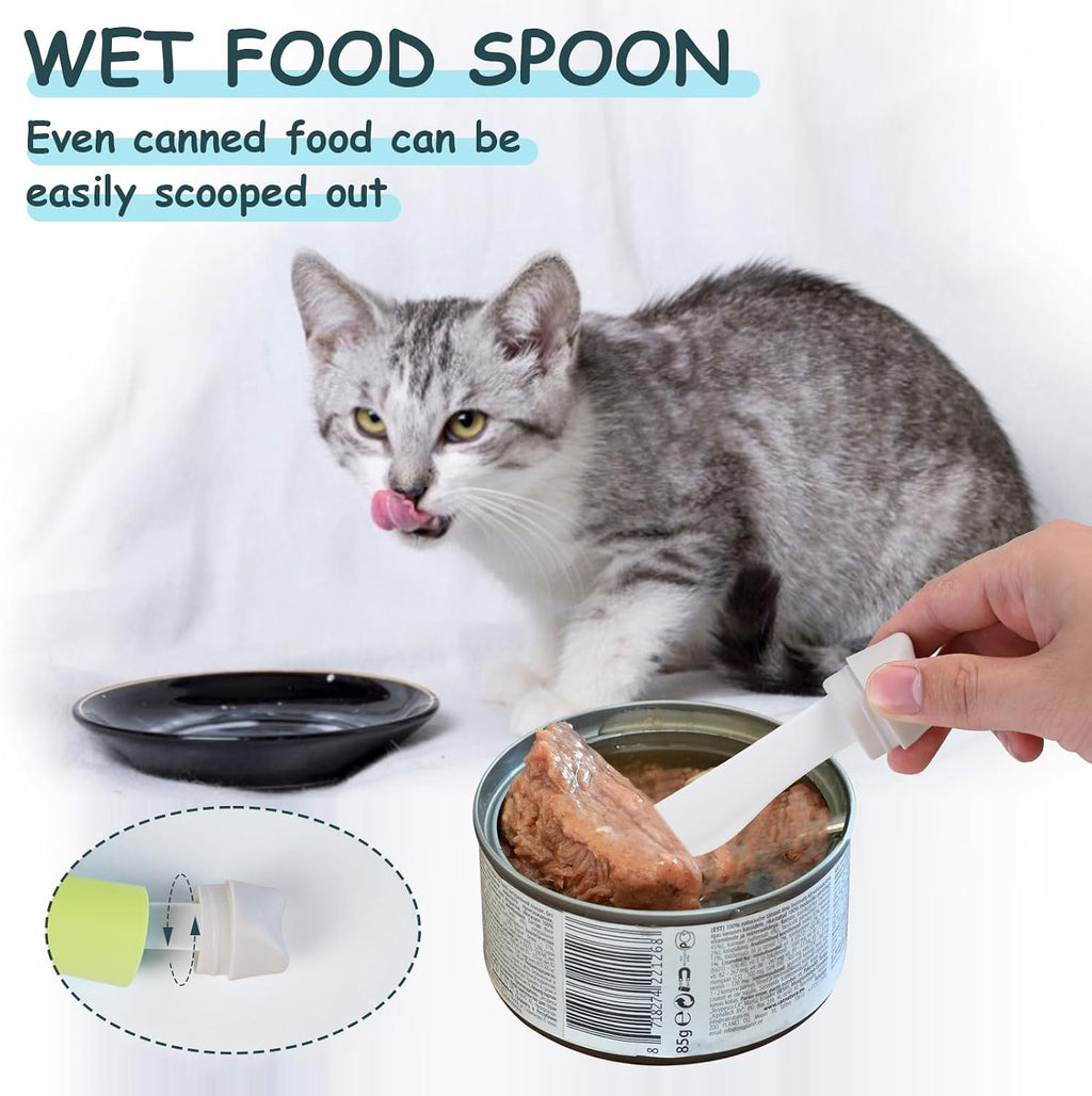 Dog Food Scoop 1 Cup, Pet Food Measuring Cups, Comfortable Long Handled Measuring Cup, for Dog, Cat & Rabbit Food-Grade Pet Food Feeding Scoop, Easily Clean Safe and Reliable (Greener)
