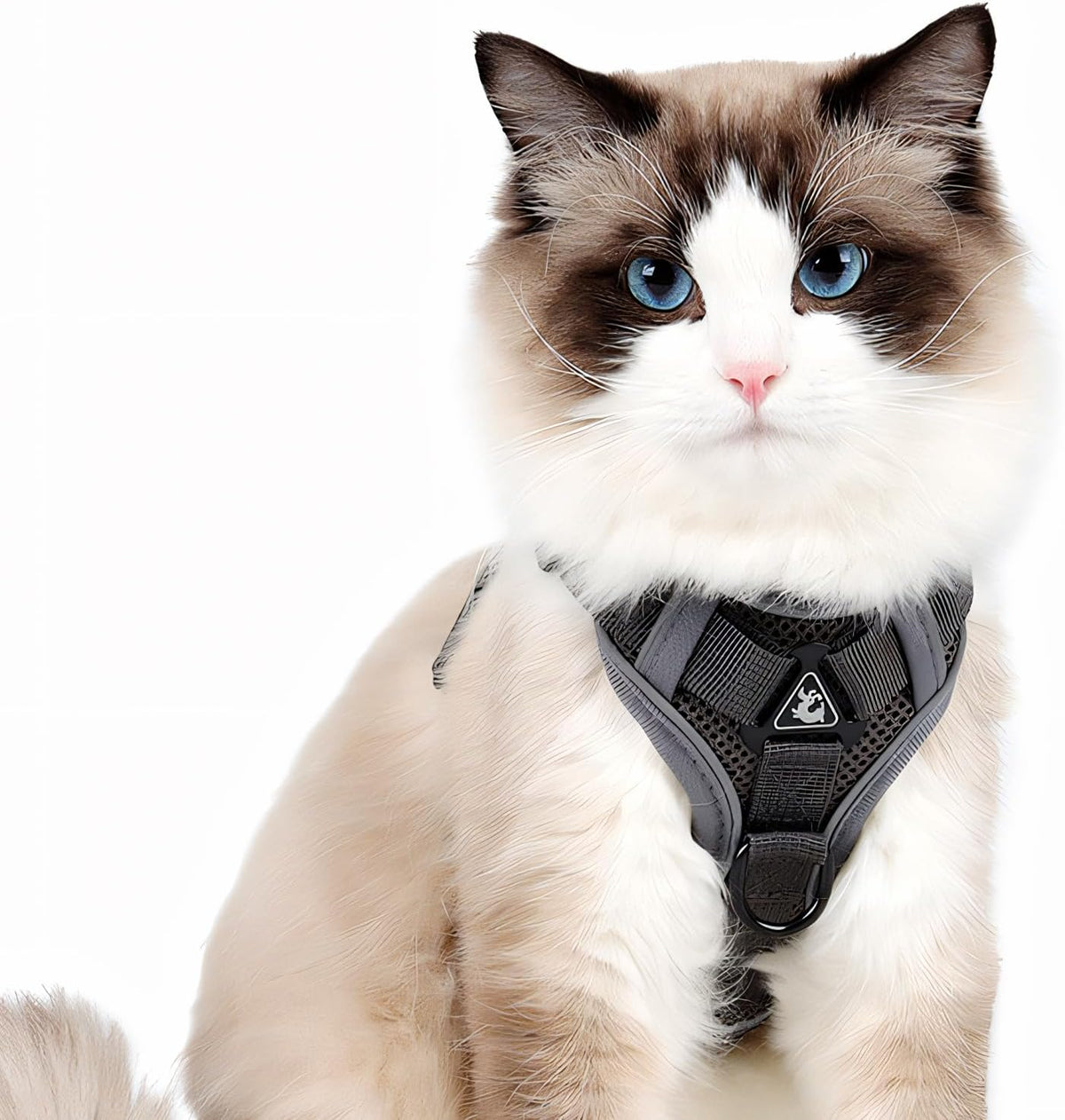 Cat Harness and Leash for Walking, Escape Proof Soft Adjustable Vest Harnesses for Cats (Grey, S : Cat Weight 3.3-6.6 LB)
