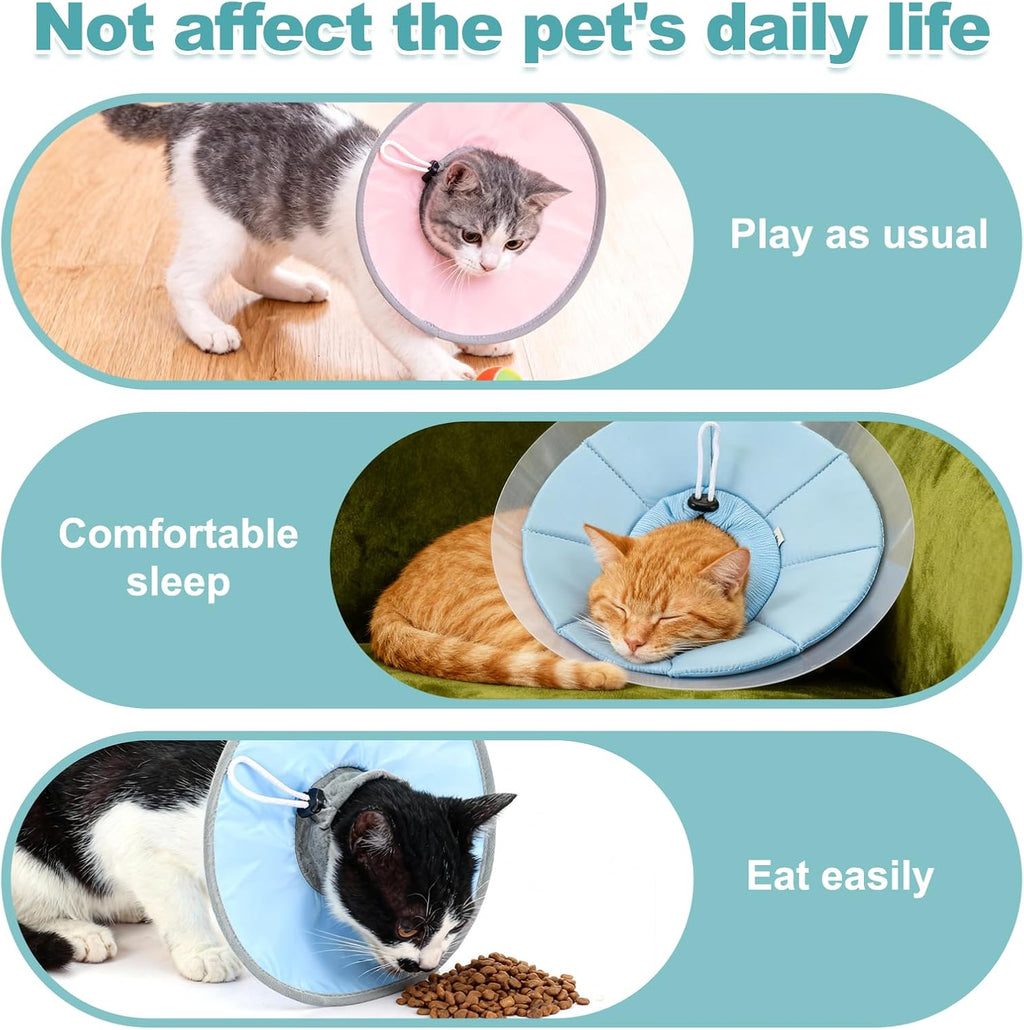 Elizabethan Collar, Cat Cone Collar Pet Cones, S,Blue