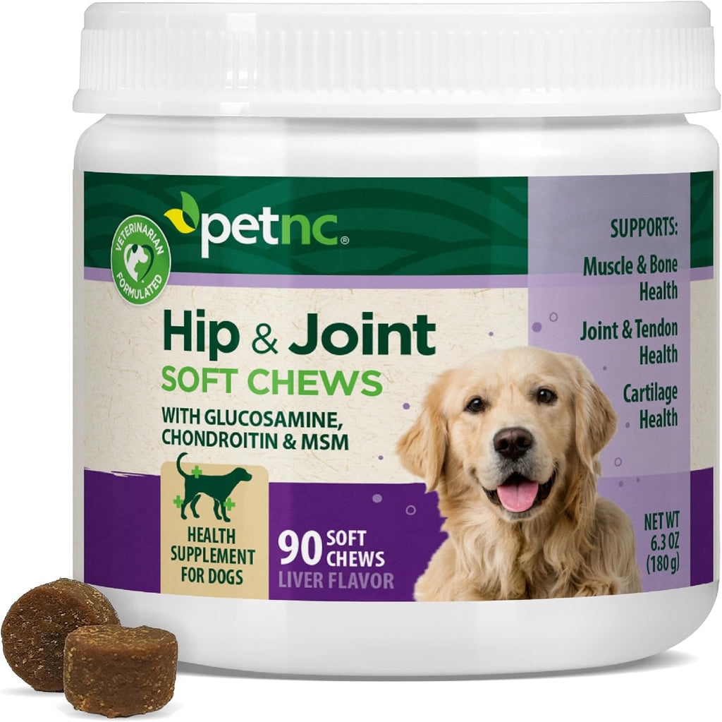 PetNC Natural Care Hip and Joint Soft Chews for Dogs, 90 Count - 27591
