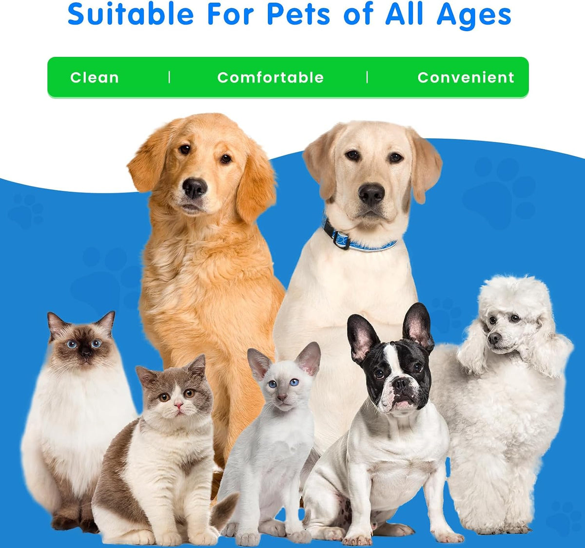 VOISEN 400Pcs Eyes Wipes for Dogs, Pet Tear Stain Remover Wipes