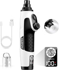 Casfuy Smart 6-Speed Dog Nail Grinder with LED Lights Safe for All Dogs Cat