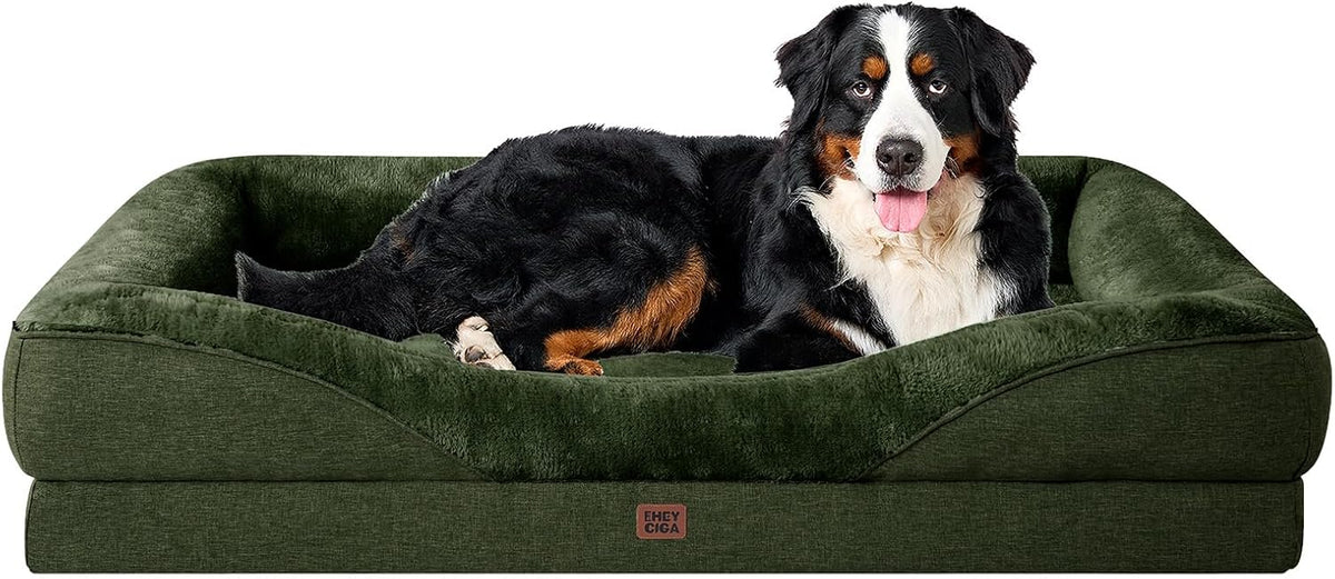 EHEYCIGA Orthopedic XXL Dog Bed for Large Dog, Memory Foam Dog Couch