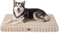 COZY KISS Orthopedic Washable Dog Bed for Large Dogs, Removable, Beige