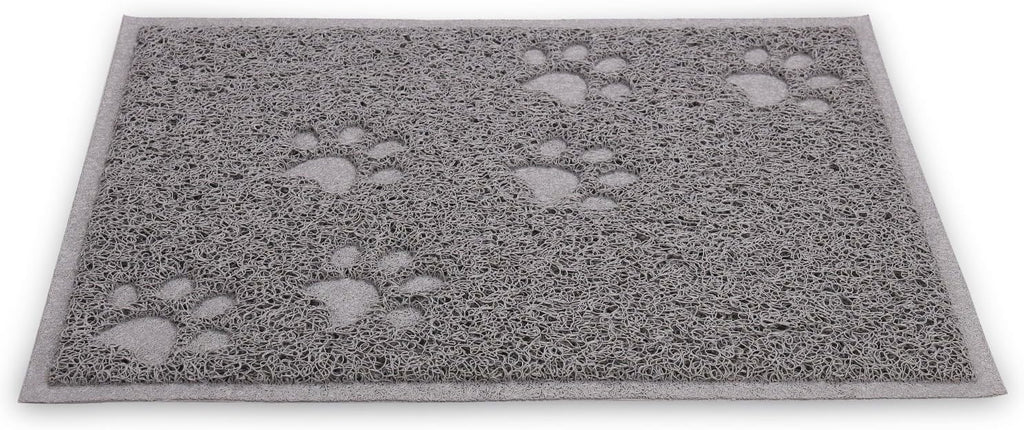 Bulk Buys Cat Litter Mat, Traps Litter, Soft Non-Slip Surface, Easy to Clean, 11.5 x 15.75 in Gray Mat for Litter Box Area (Pack of 2)