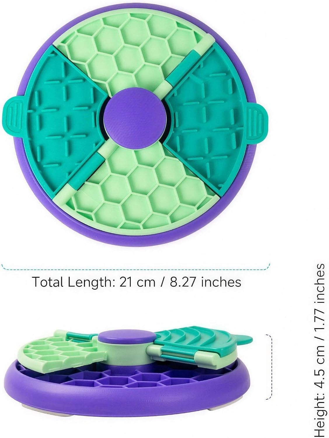 3-in-1 Slow Feeder Dog Bowl, Interactive Puzzle Feeder & Lick Mat