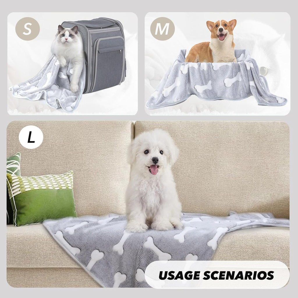 1 Pack 3 Puppy Blanket, Fleece Pet Small Dog Blanket for Puppy Cat, 29"x20"