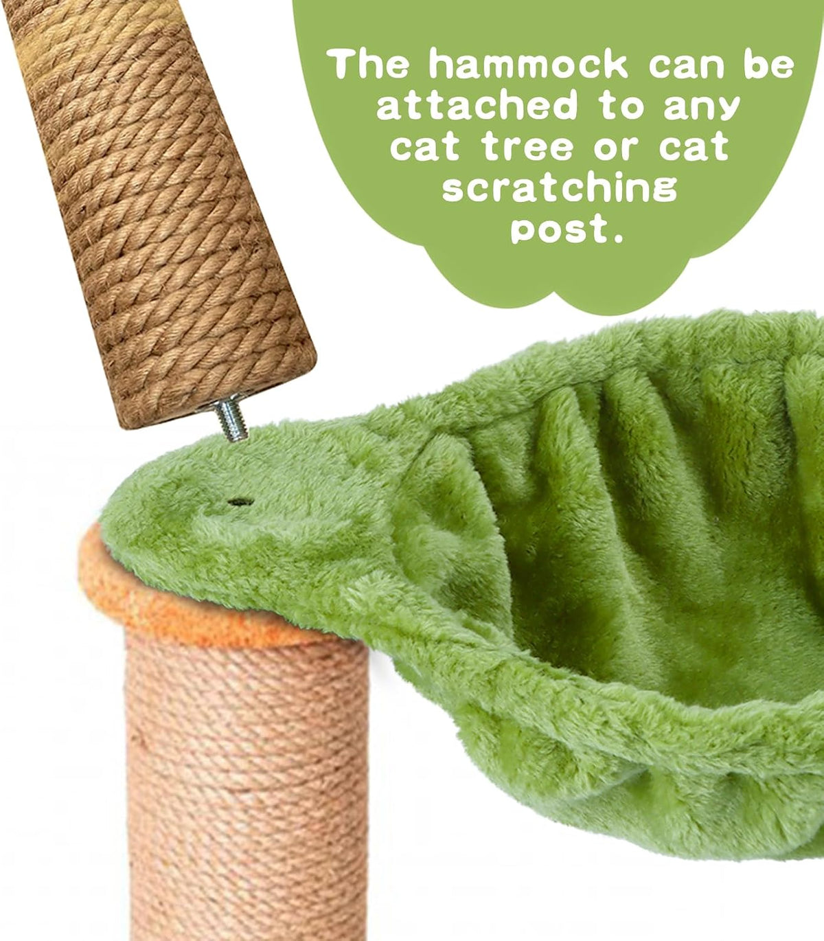 UXIETIN Cat Tree Hammock with Deep Basket,Large Size,12.4"