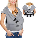 Petskd Dog Carrier Sling for Small Pet 7-15 LBS, Grey