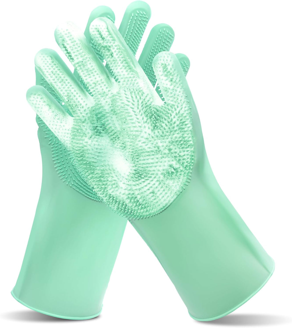 Pet Grooming Gloves—Dog Washing Gloves with High-Density Teeth