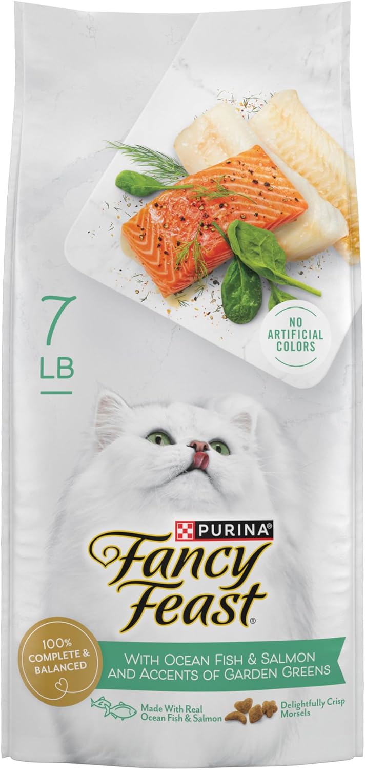 Fancy Feast Purina Dry Cat Food with Ocean Fish and Salmon - 7 lb. Bag