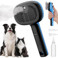 Pecute Self-Cleaning Steam Dog Cat Brush for Heavy Shedding/Long Coats Blue