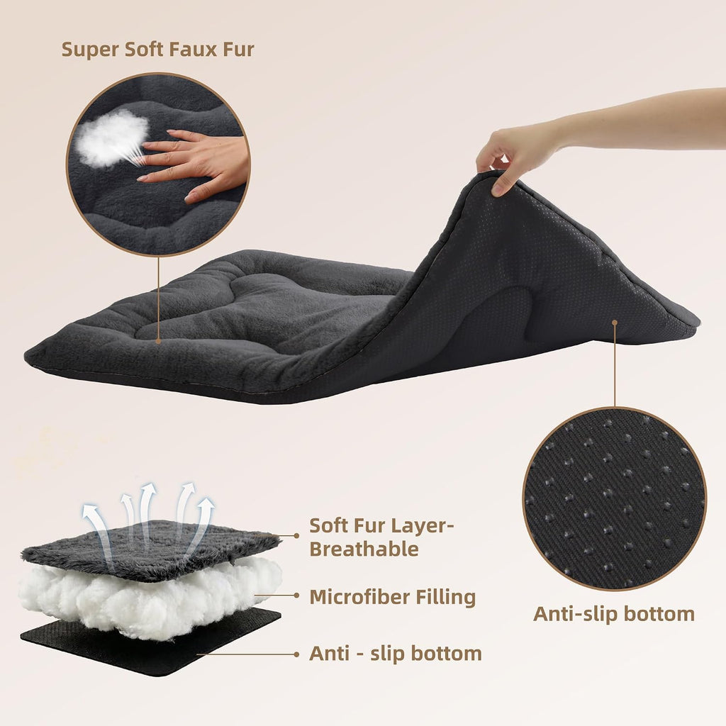 Dog Bed 42" for Metal Crate Pad,Washable Sleeping Mat for Medium/Large Pets