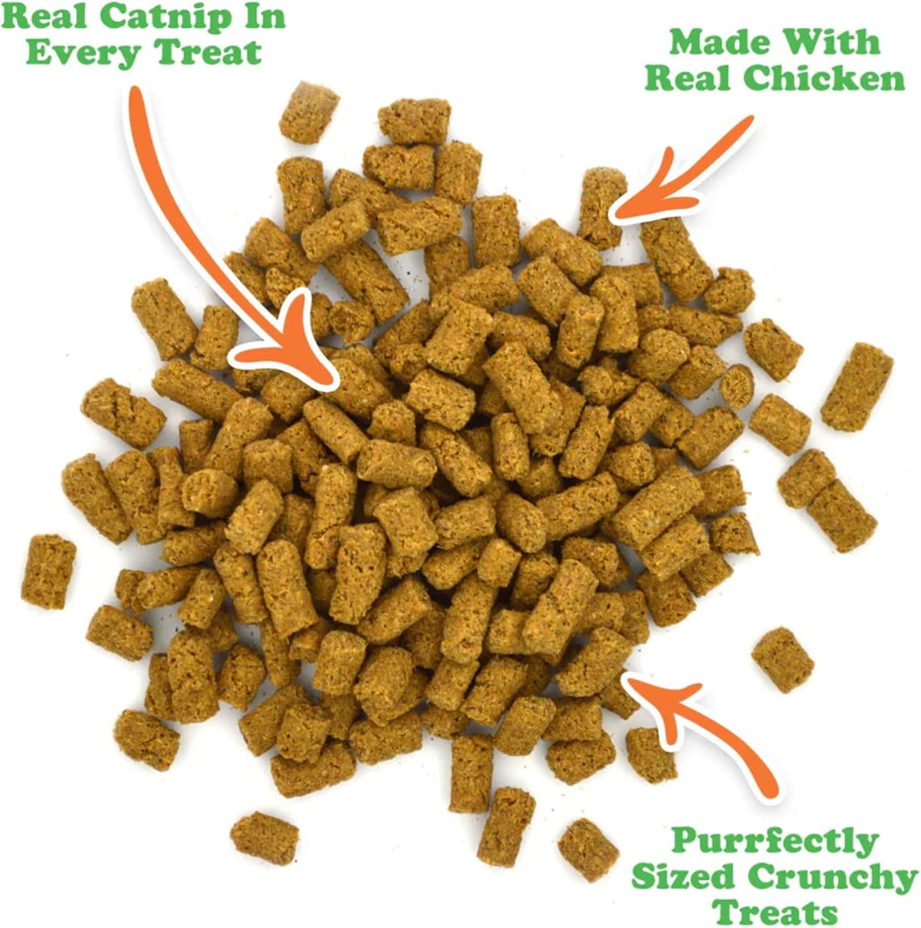 Meowijuana Knock 'n' Nibble Fall Toy & Treat Bundle | Pumpkin & Chicken