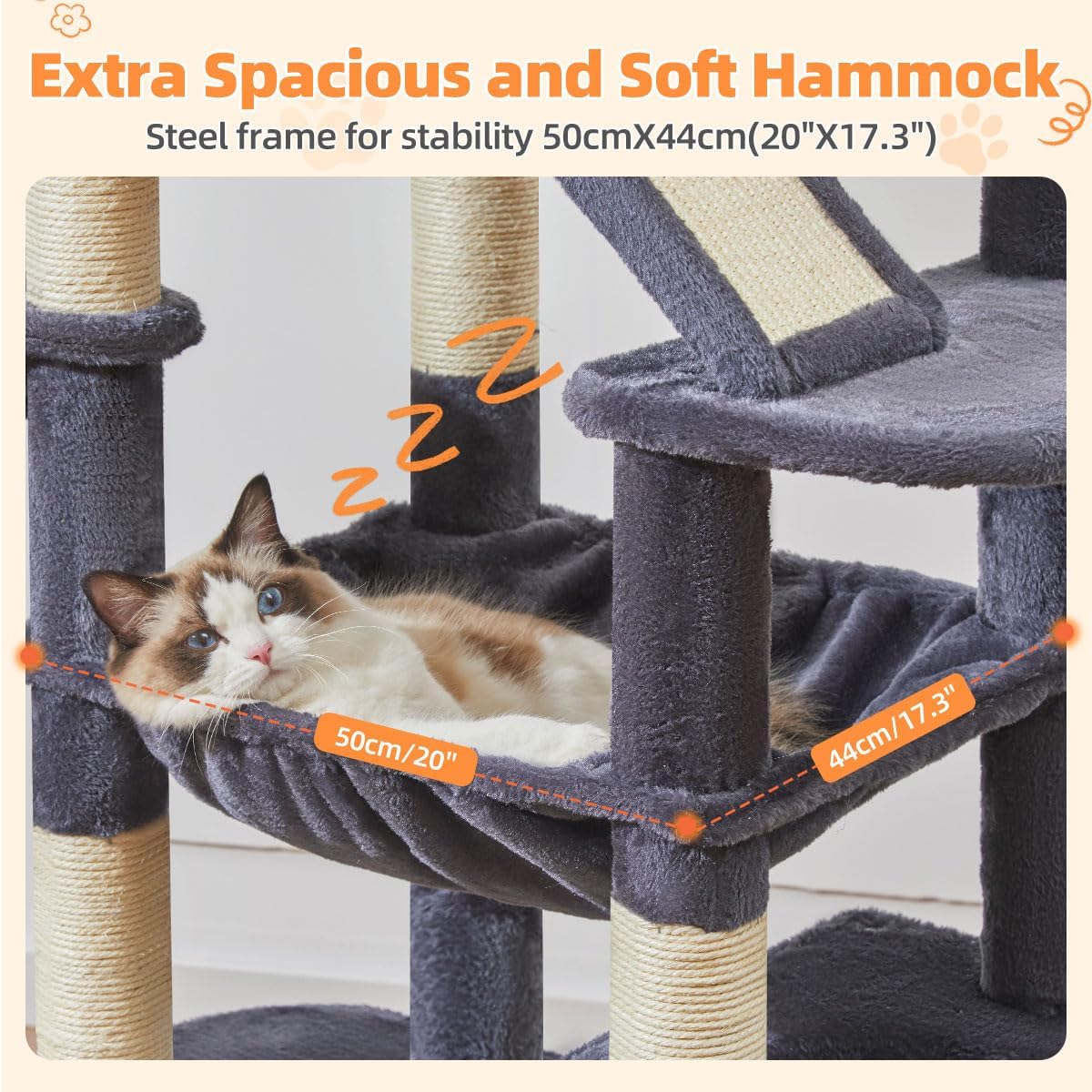 Taoqimiao Cat Tree, 71 in Extra Large Cat Tower for Inddor Cats, MS026LG
