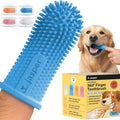 Jasper Dog Toothbrush, 360° Finger Toothbrush for Dogs, Multicolor 4-Pack | 12x More Bristles, Teeth Cleaning Kit for Small & Large Pets, Toothpaste Not Included, Fights Bad Breath, Extra Soft Silicone 
