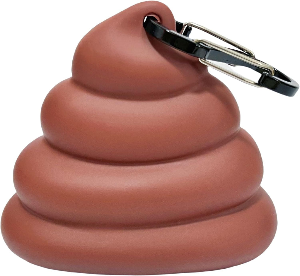 Dog Poop Bag Dispenser for Dog Leash, Poop Shape Sturdy Holder (Pack of 3)
