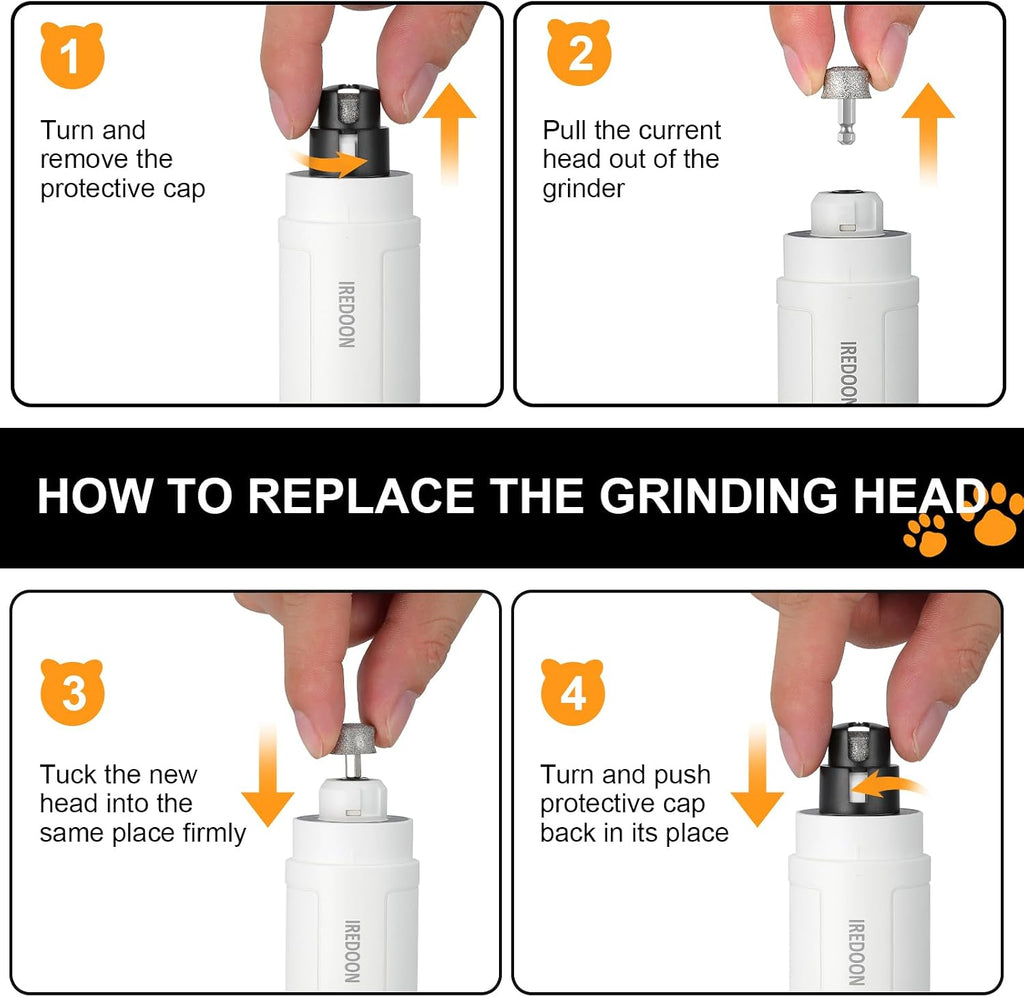 Dog Nail Grinder Replacement Head for Most Brands and All Pets 3PCS