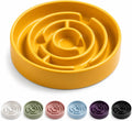 Ceramic Slow Feeder Dog Bowl, 1.5 Cup Puzzle Dish for Small Medium Dogs