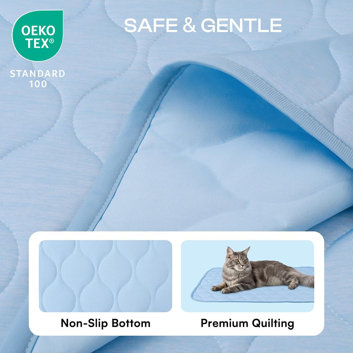 Luciphia Q-MAX 0.5 Cooling Dog Mat Blanket Waterproof Leakproof for Cats