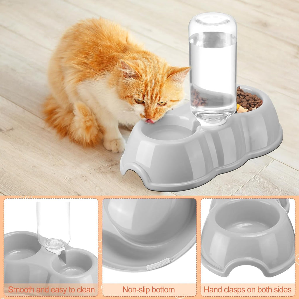 Tioncy 7 Pcs Kitten Litter Box Starter Kit with Mat, Simple, Orange