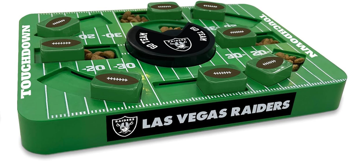 Pets First NFL Las Vegas Raiders Large Puzzle Toy for Dogs, Slow Feeder Board for Pets, New Bigger Size, Interactive Doggie Treat Toy