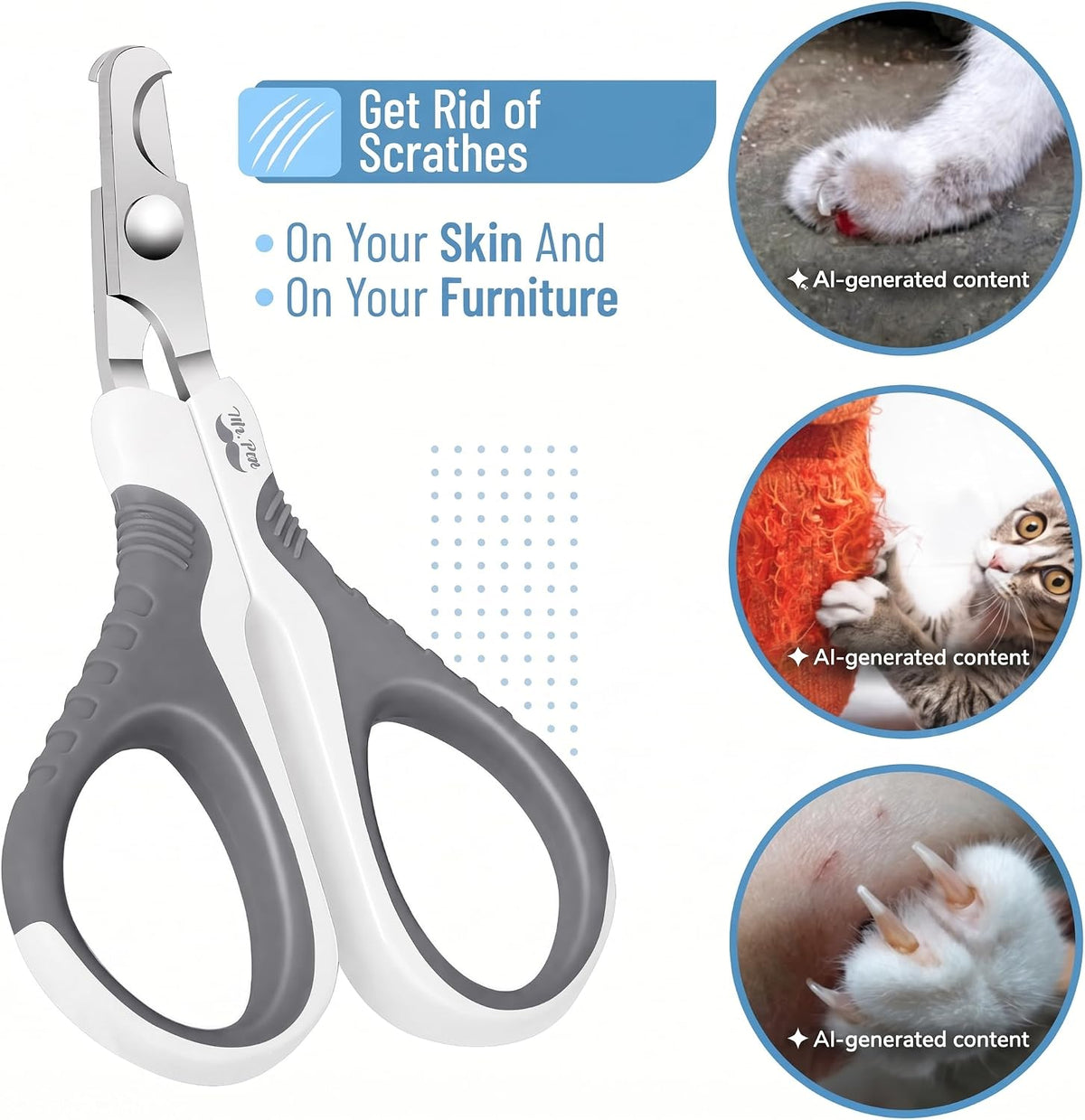 Mr. Pen- Cat Nail Clipper, Stainless Steel
