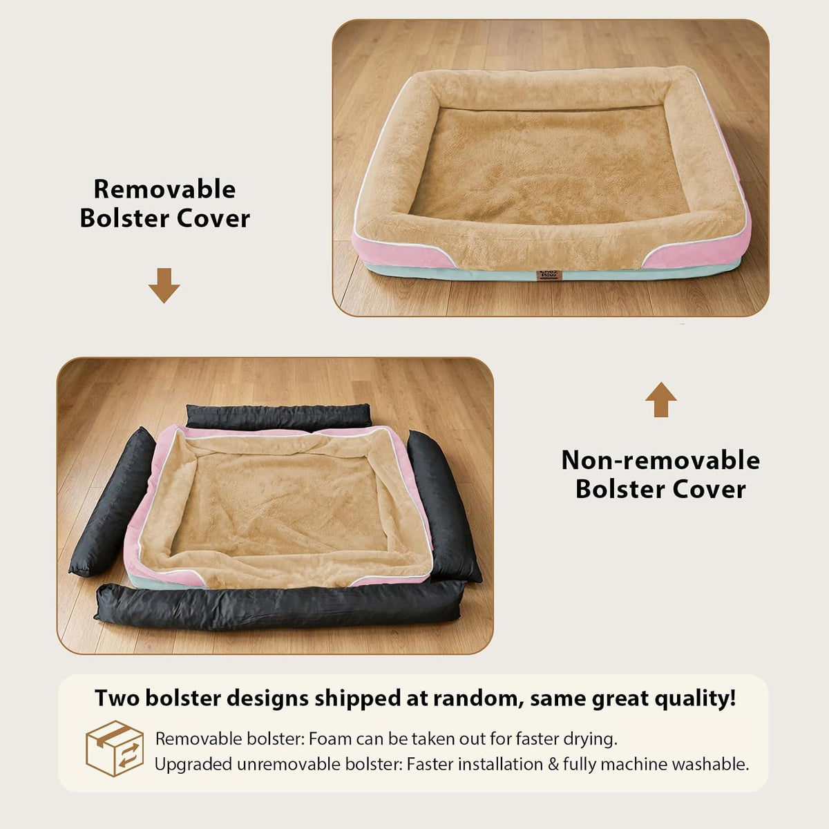 Chez Paw Waterproof Orthopedic XL Dog Bed for Large and Extra Large Dogs