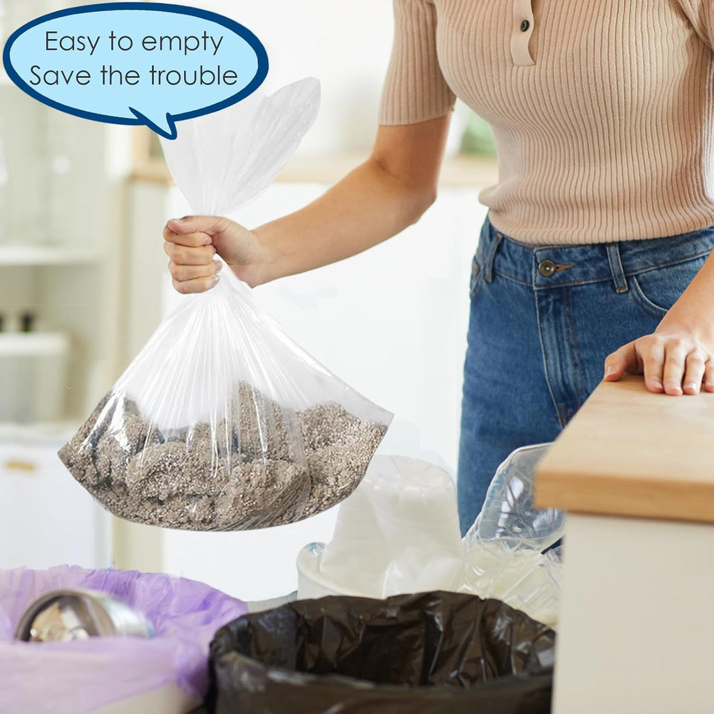 30 Count Cat Litter Box Bags Liners Compatible with Petsafe Self-Cleaning Cat Litter Box,Easy Clean & Replaceable Waste Bag