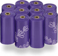 Best Pet Supplies Poop Bags for Dogs - Lavender, 150 Count | Scented, Leak-proof, Easy-Tear perforations, 15 Thick Bags per roll, Outdoor Walking & Travel, Fits Standard Holders