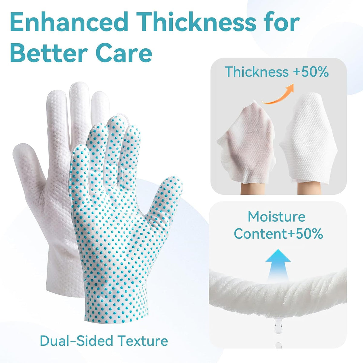 Pet Glove Wipes Pro, Massage Grooming for Dogs & Cats