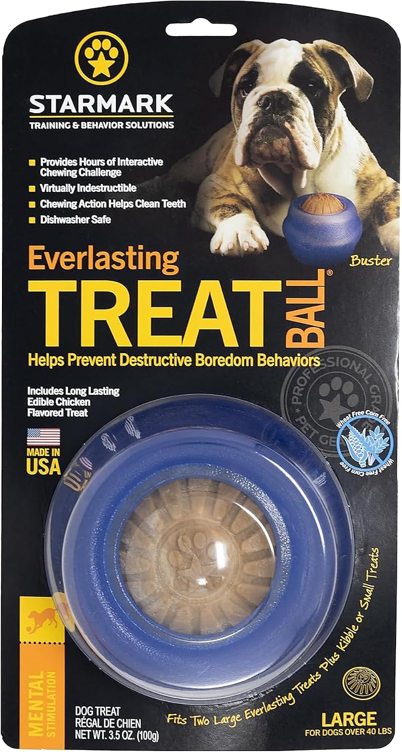 Starmark Everlasting Treat Ball Chew Toy Small For Dogs under 15 pounds