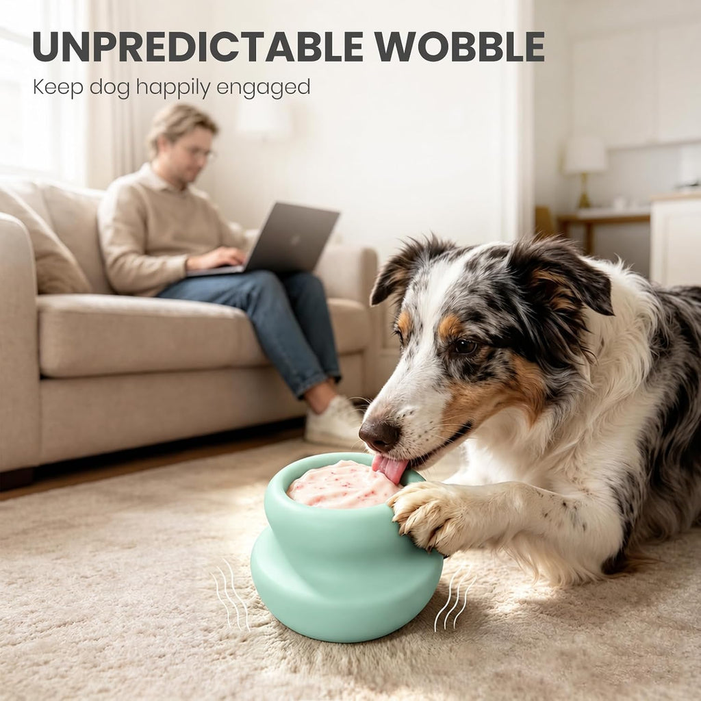 MateeyLife Freeze Dog Enrichment Lick Toy, Stuffable Frozen Lick Treat Bowl