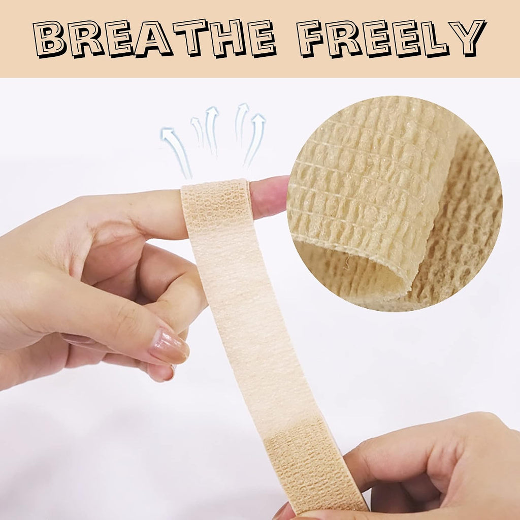 8 Pack 1 in x 5 Yards Cohesive Wrap Self Adhesive Bandage Wrap Elastic Self Adherent Bandage Self Stick Vet Tape for Athletic, Wrist, Ankle, Knees, Pets (Dark Purple)