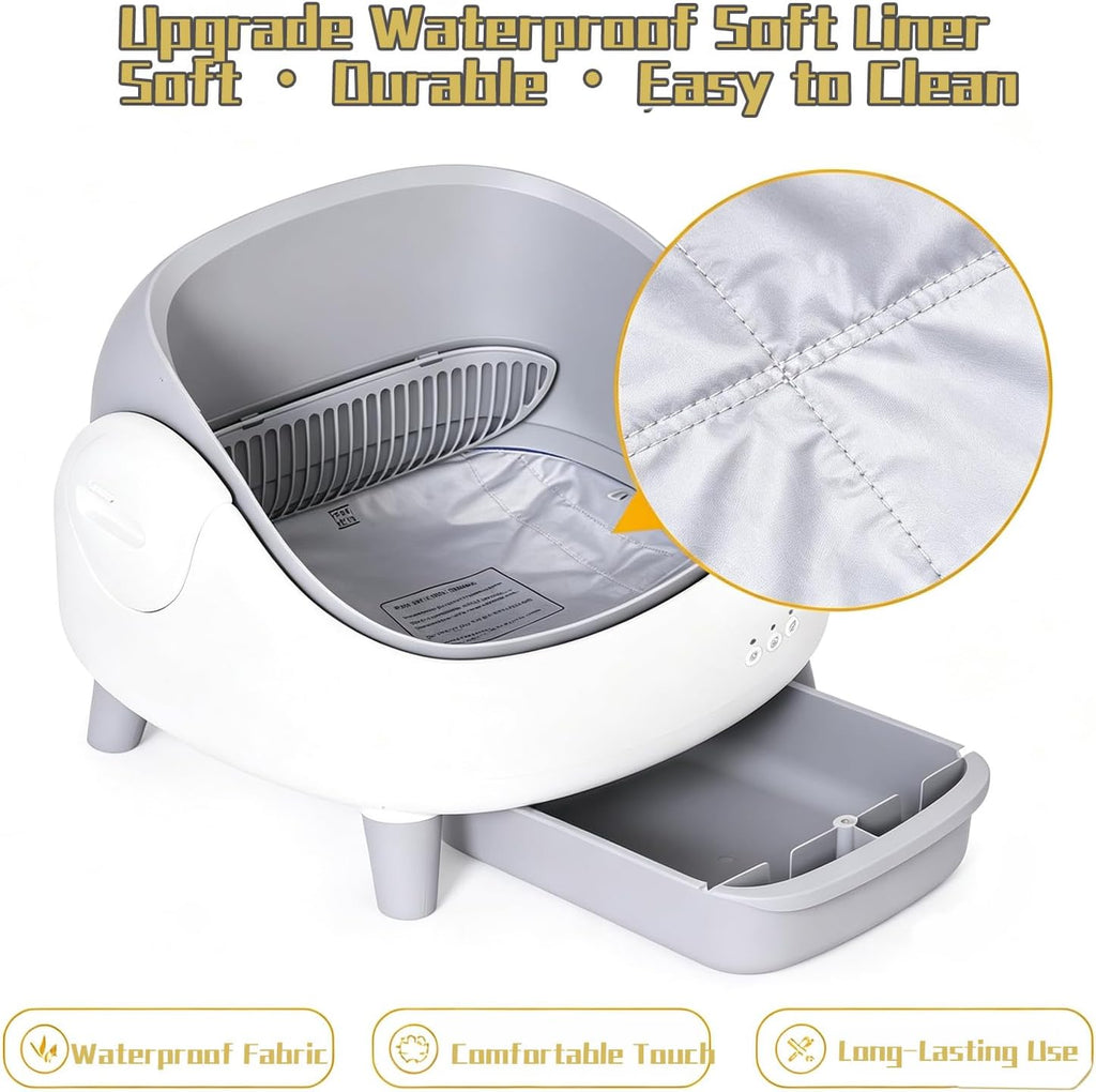 Automatic Litter Box Liner, Waterproof Scratch-Resistant Base Mat 1