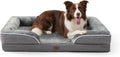 EGOHOME Washable Orthopedic Large Dog Bed 36IN Grey, Waterproof Pet Bed