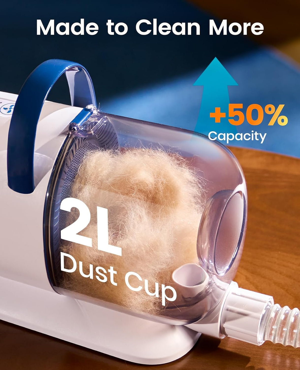 oneisall Dog Grooming Vacuum with Clippers & 4 Tools