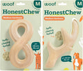 WOOF HonestChew Duo Dog Chew Toy Set for Dogs 25-60 lbs